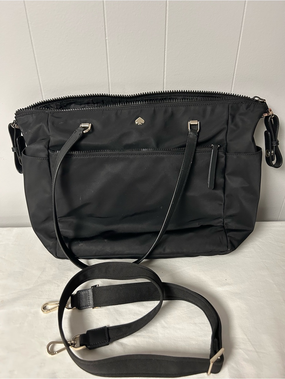 kate spade Black Nylon Baby Bag